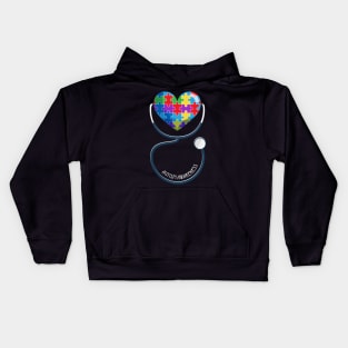 autism nurse Kids Hoodie